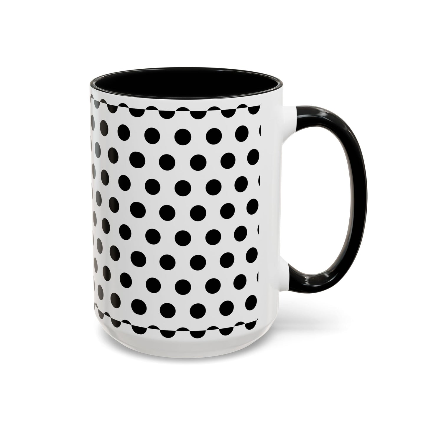 Elegant Polka Dot Mug - Stylish Coffee Cup for Home, Office, Gift for Birthdays, Anniversaries, Holidays, Unique Drinkware