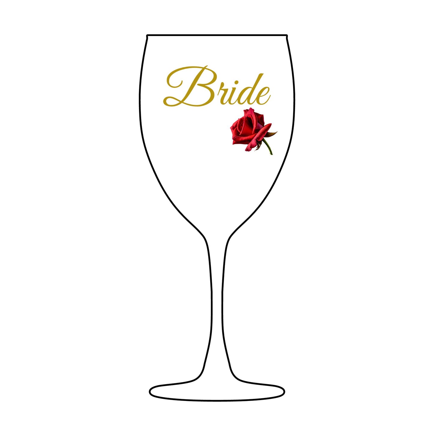 Bride Wine Glass, Engraved Wedding Gift, Toasting Glass for Bridesmaids, Bridal Shower Keepsake, Personalized Gift Idea