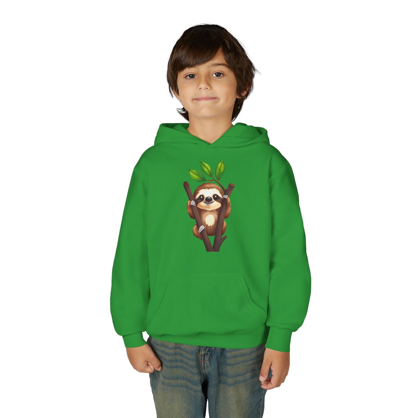 Cute Sloth on Branch Hoodie | Kids Sweatshirt
