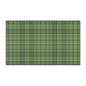 Green Plaid Heavy-Duty Floor Mat — Durable Non-Slip Entry Rug