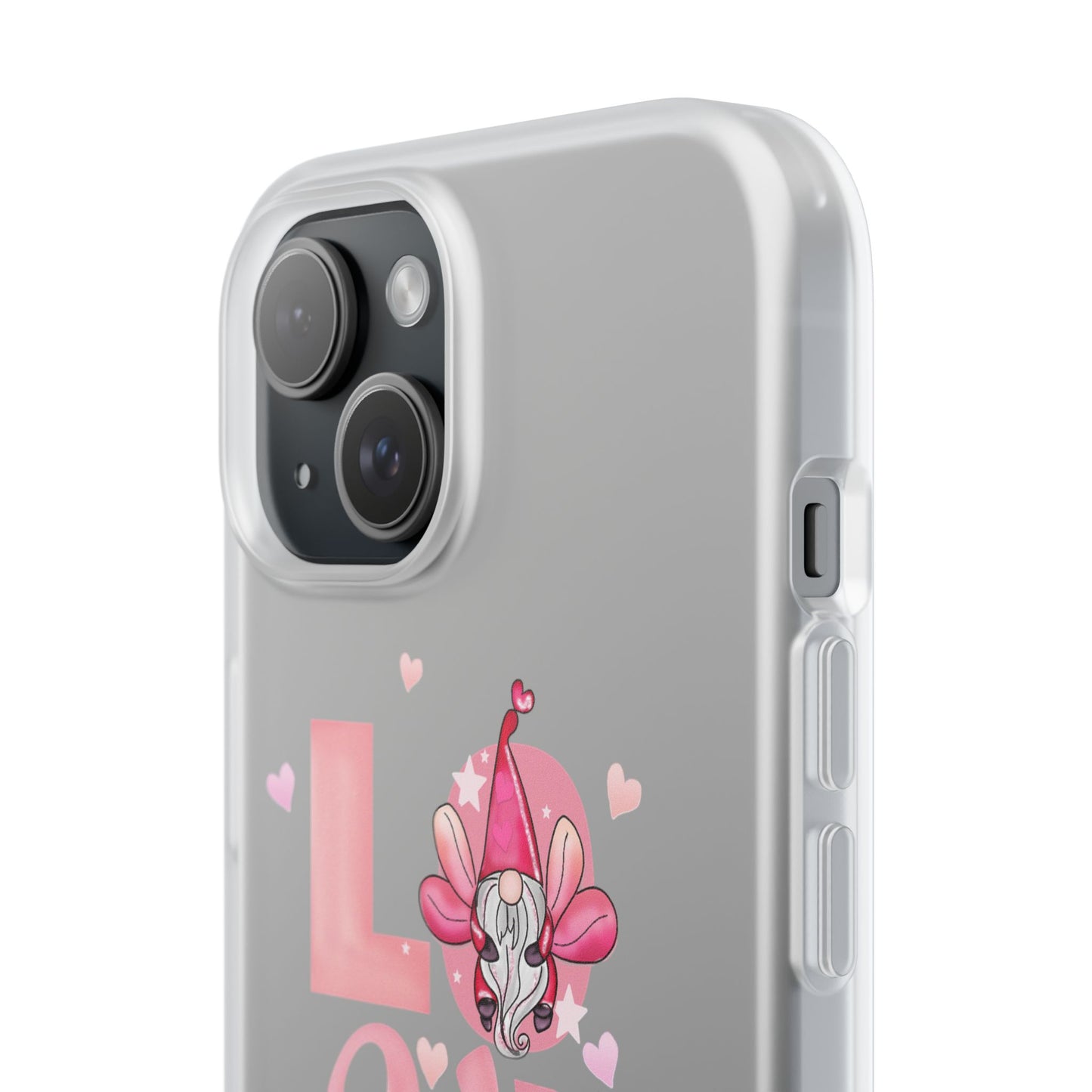Love Gnome Phone Case — Cute Pink Valentine Flexi Case