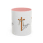Faith-Inspired Accent Coffee Mug – Spiritual Gift for Christians, Religious Decor, Church Mug, Inspirational Drinkware