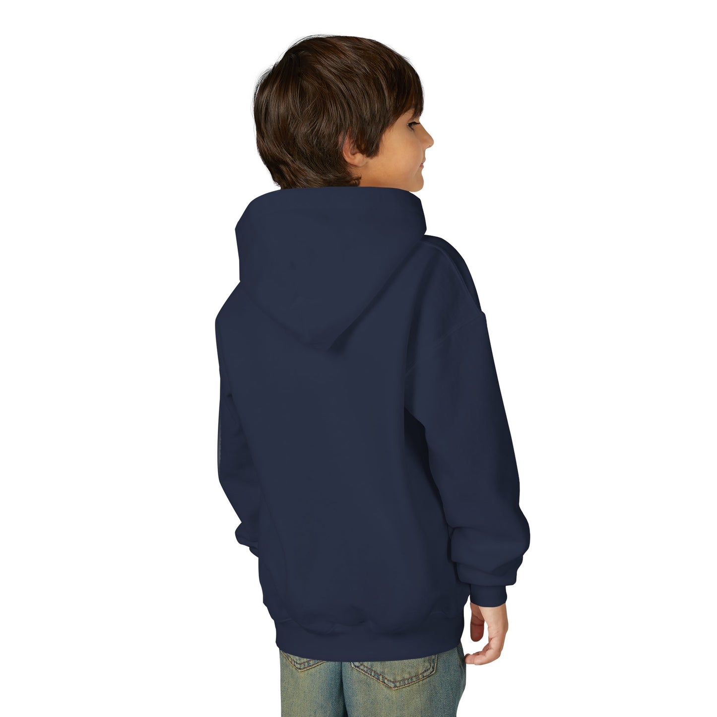 Sunrise Surf Circle Youth Hoodie | Surfing Wave Graphic