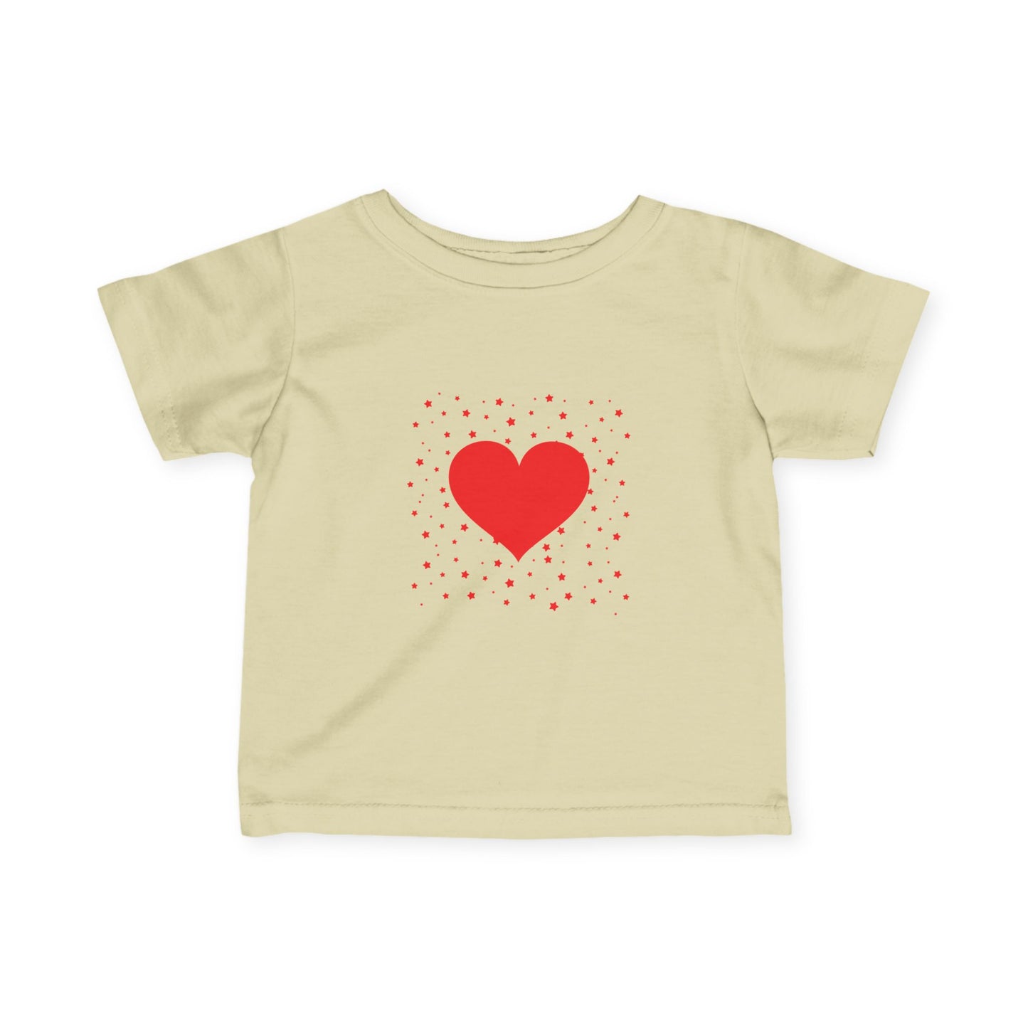 Infant Tee – Red Heart Confetti Baby Shirt