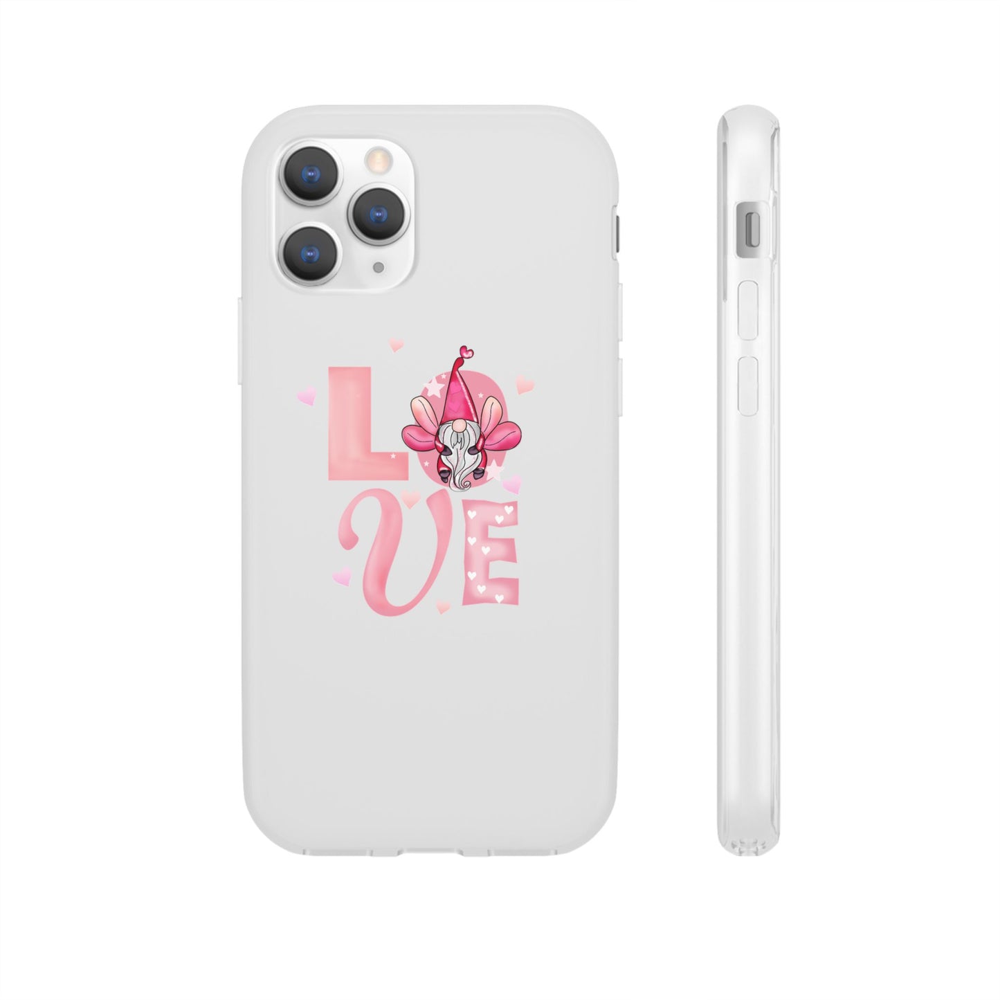 Love Gnome Phone Case — Cute Pink Valentine Flexi Case