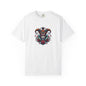 Vibrant Graphic Unisex T-Shirt with Floral Mask Design