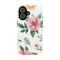 Floral Tough Phone Case — Pink Peony Protective Phone Cover
