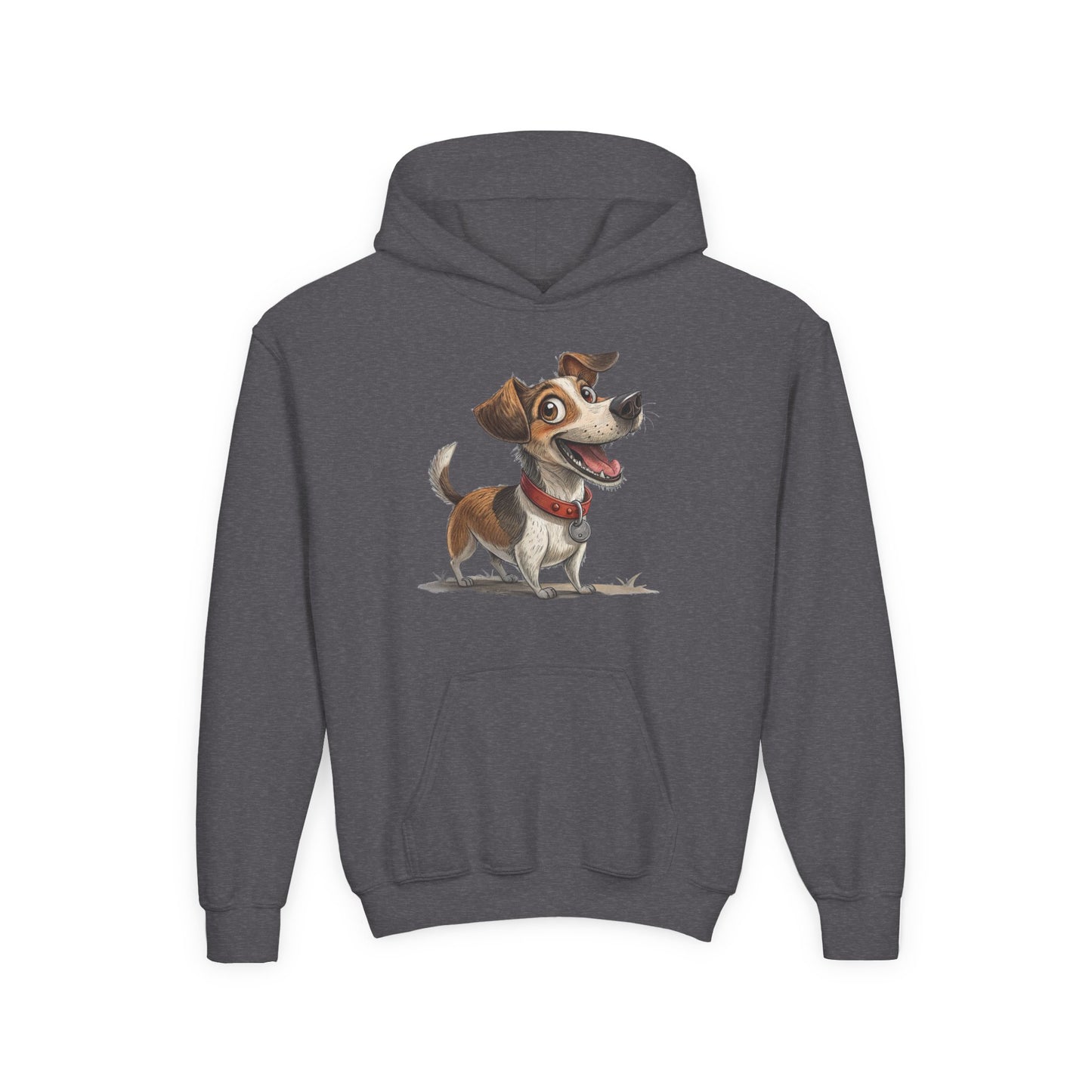 Kids Dog Hoodie – Cute Cartoon Jack Russell Puppy Sweatshirt (Custom Name Option)