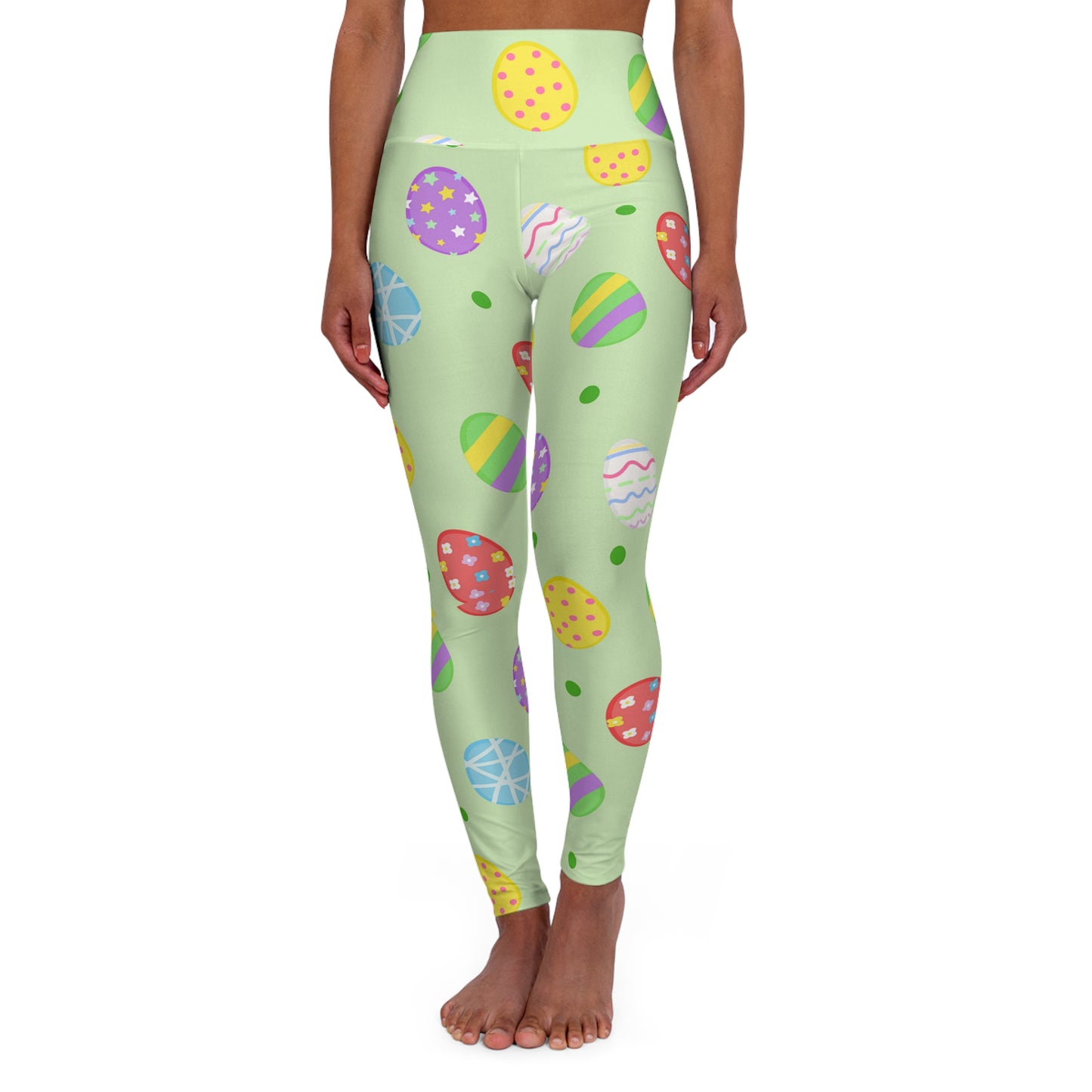Easter Egg High Waisted Yoga Leggings