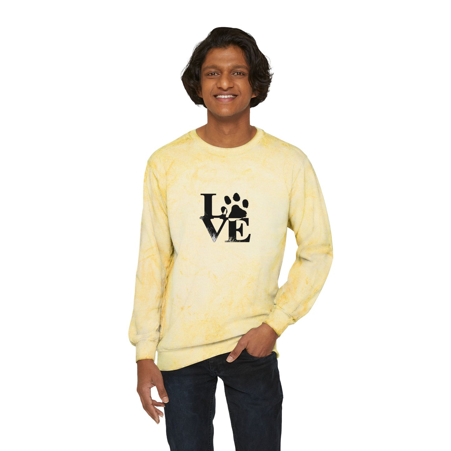 Colorful Love Pet-Inspired Crewneck Sweatshirt