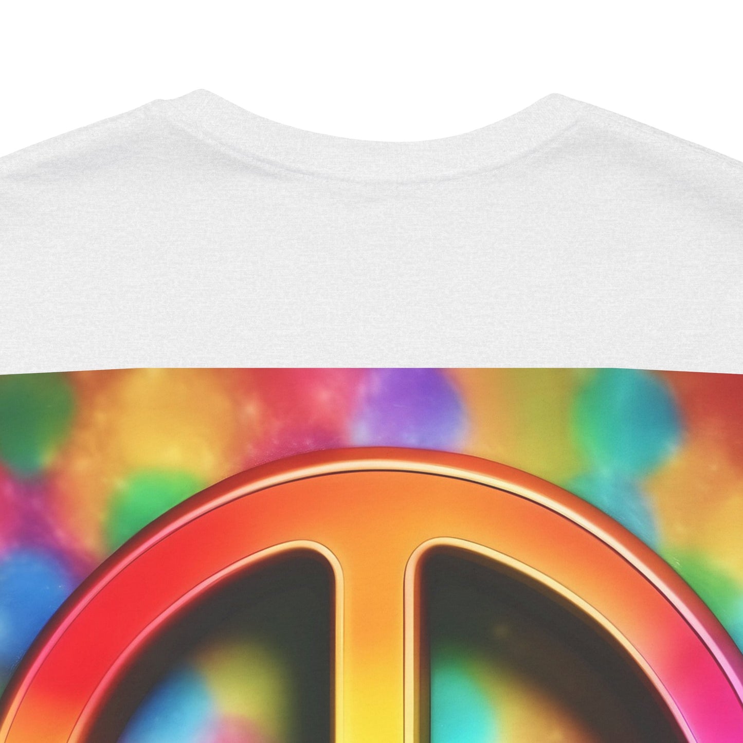 Peace Sign Tie-Dye Tee — Rainbow Hippie Peace Symbol T-Shirt