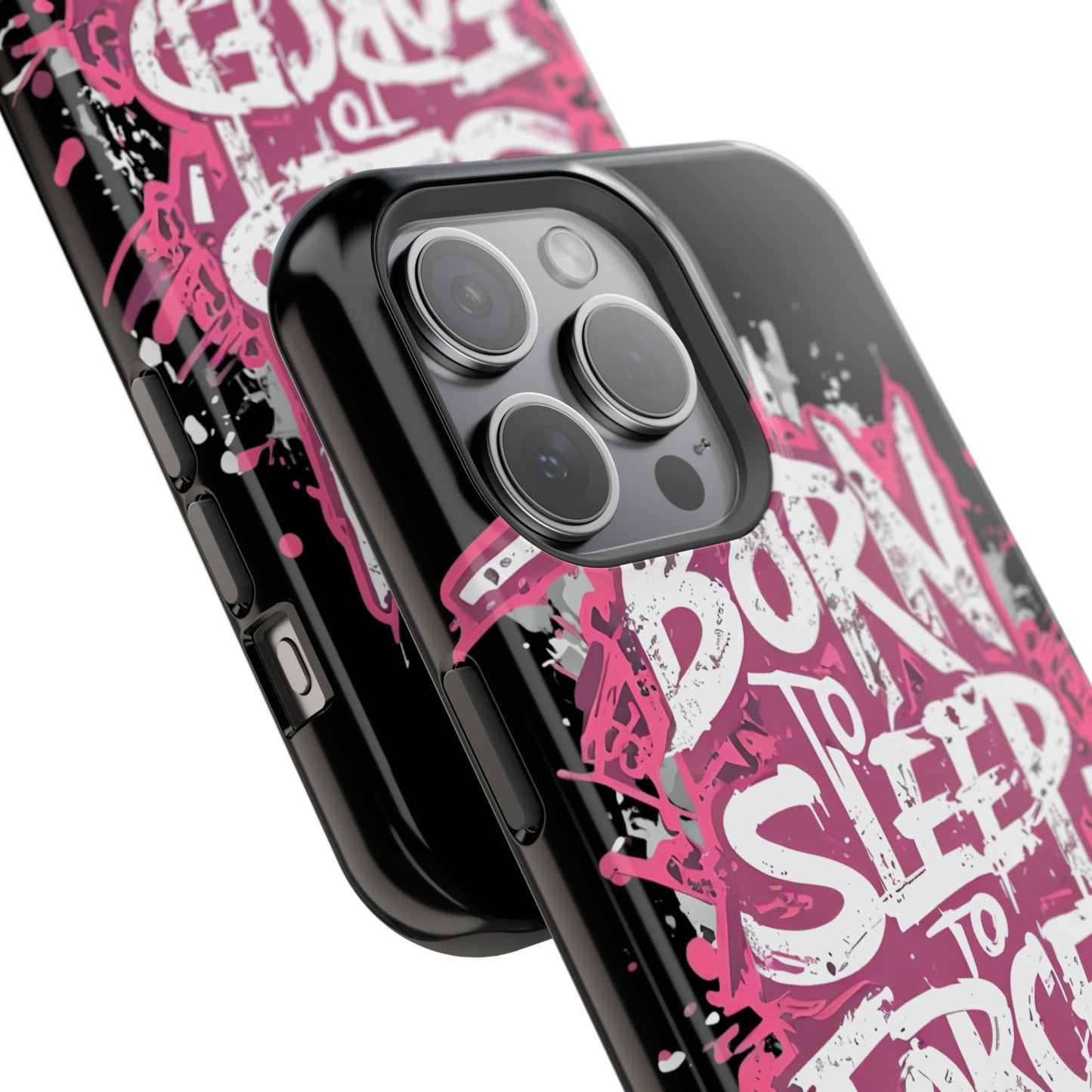Phone Case — "Born to Sleep, Forced to Work" Impact-Resistant Magnetic Case