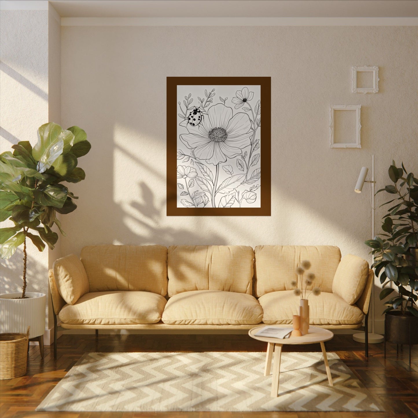 COLOR IT YOURSELF  Line Art Poster — Textured Matte Print