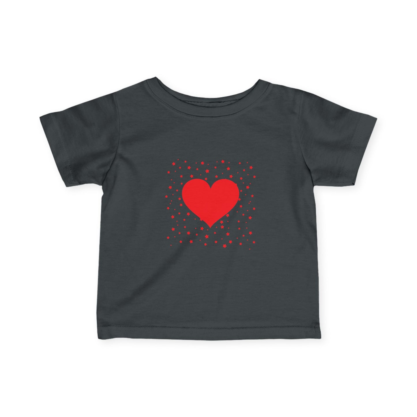 Infant Tee – Red Heart Confetti Baby Shirt