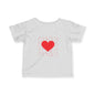Infant Tee – Red Heart Confetti Baby Shirt