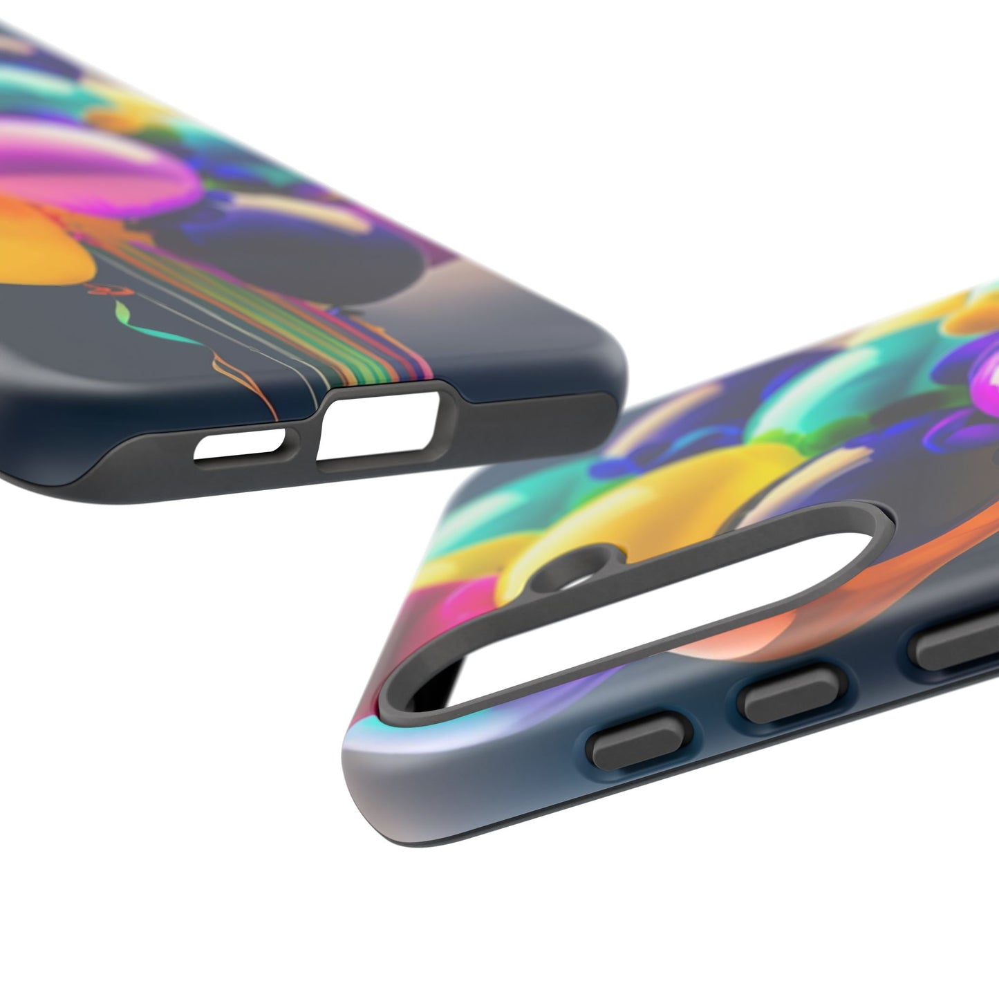 Colorful Balloon Tough Phone Case — Vibrant Party Balloons Protective Cover