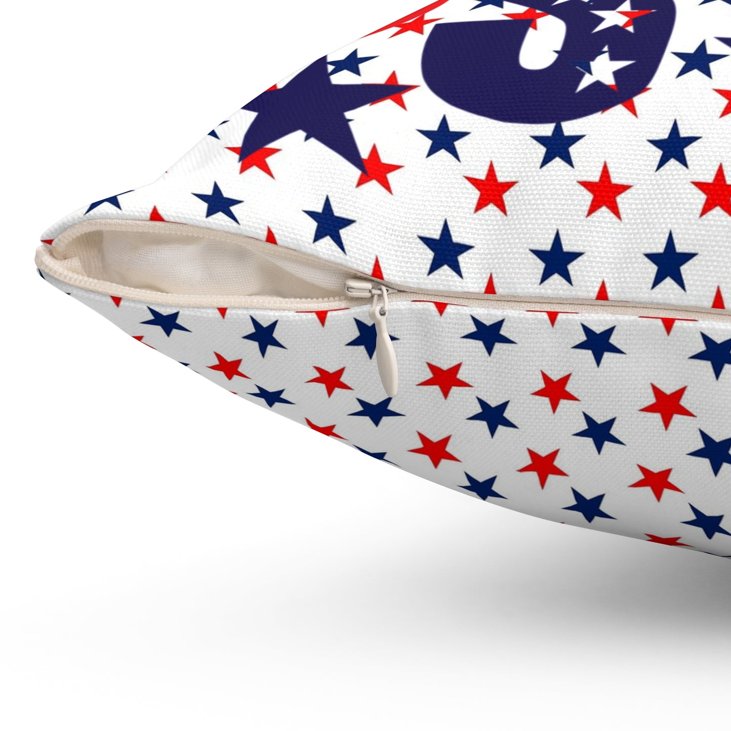 Patriotic USA Star Square Pillow, Throw Cushion, Home Decor, Independence Day Gift, Americana Style, USA Flag Decor