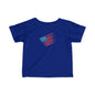 Patriotic Infant Tee - USA Flag Theme