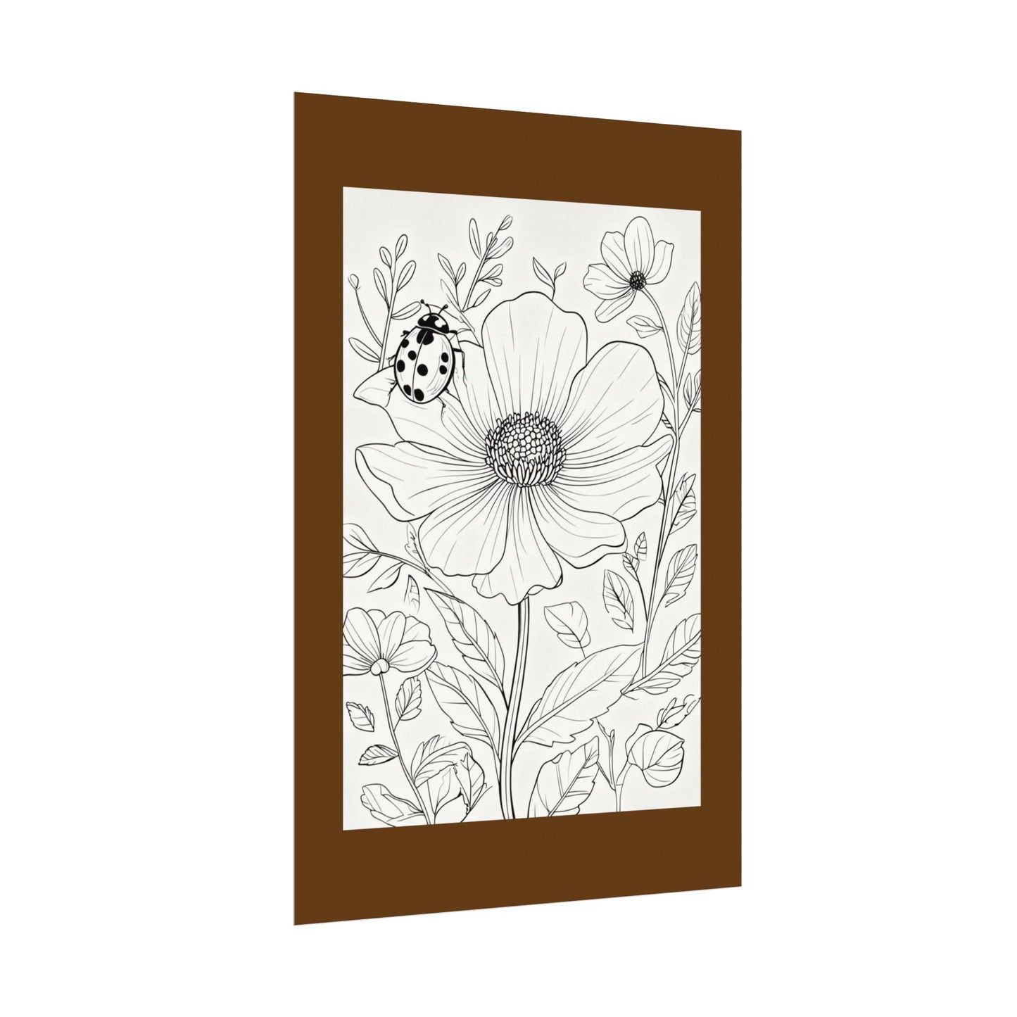 COLOR IT YOURSELF  Line Art Poster — Textured Matte Print