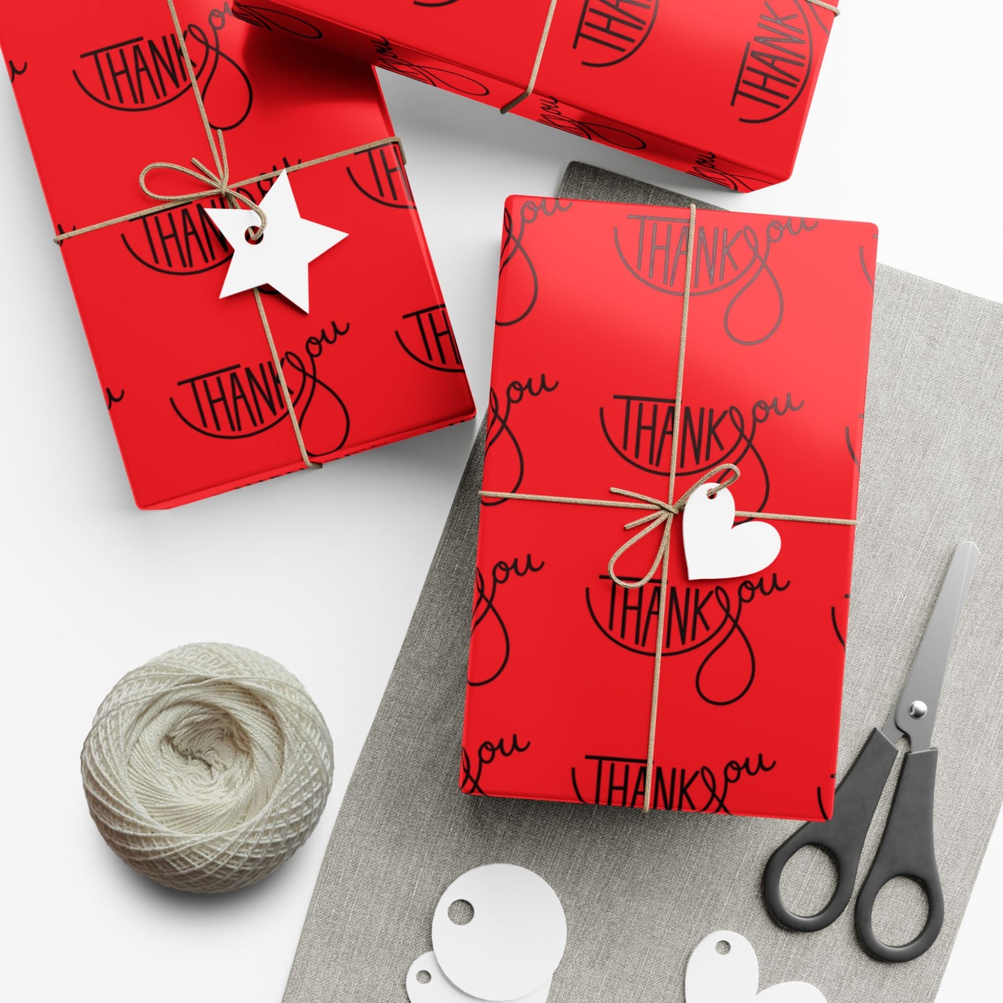 Gift Wrap Paper — 'Thank You' Patterned Wrapping Paper