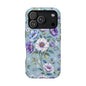 Floral Purple Peony Phone Case — Magnetic Impact‑Resistant Protective Cover