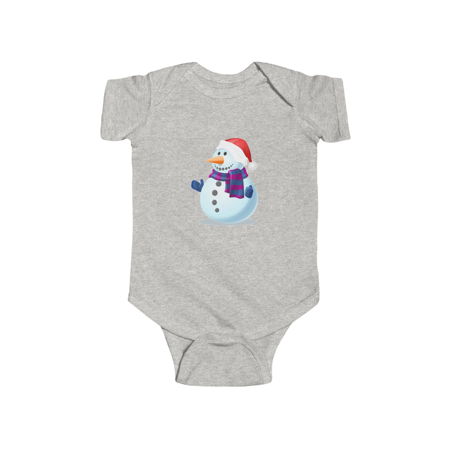 Baby Snowman Christmas Bodysuit — Cute Holiday Infant One-Piece