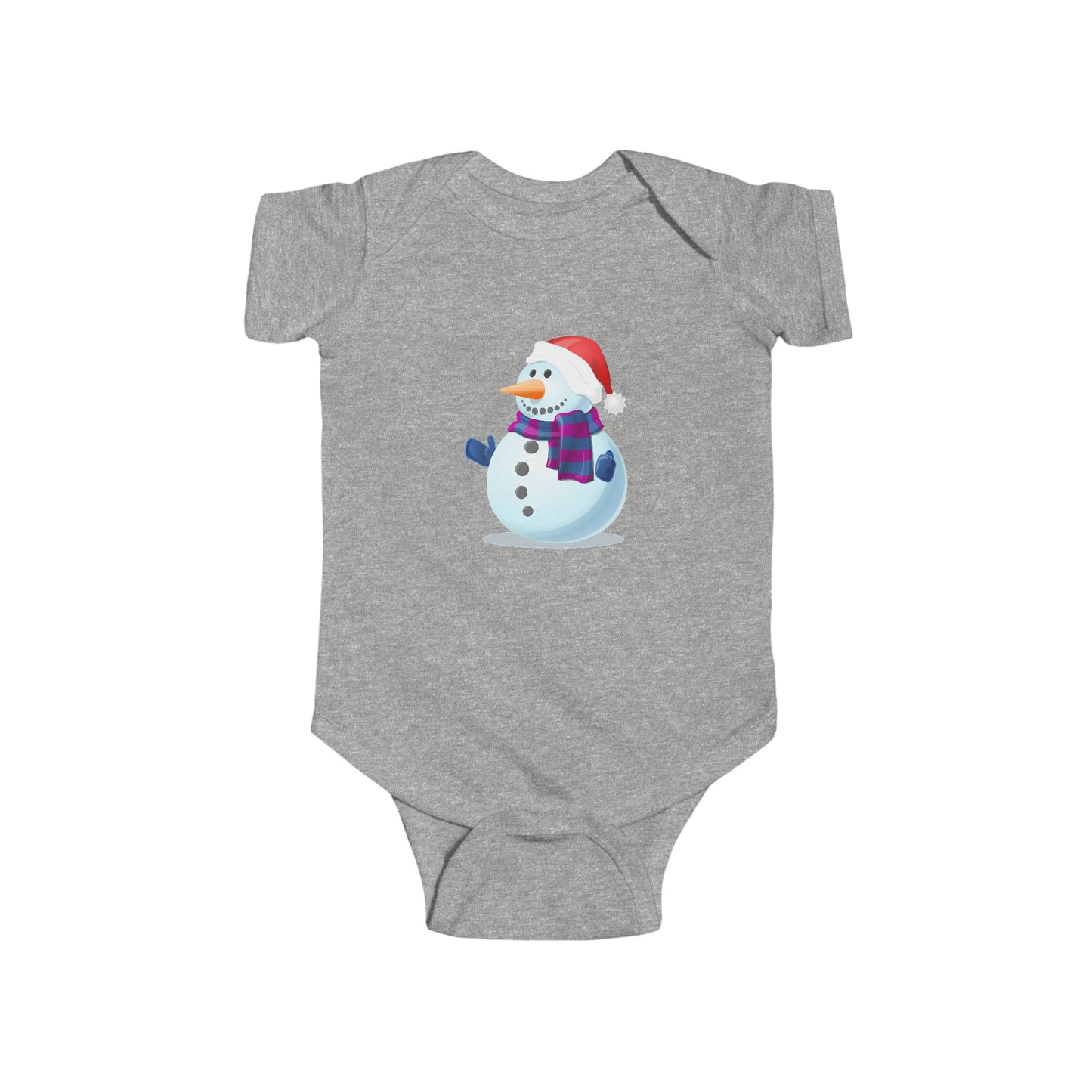 Baby Snowman Christmas Bodysuit — Cute Holiday Infant One-Piece