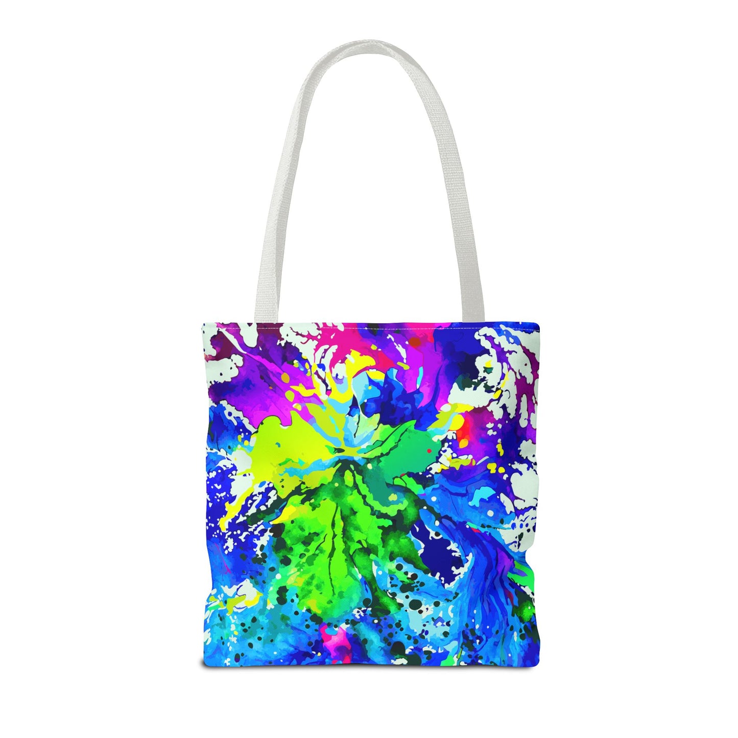 Vibrant Abstract Tote Bag Colorful Shopping Bag, Beach Tote