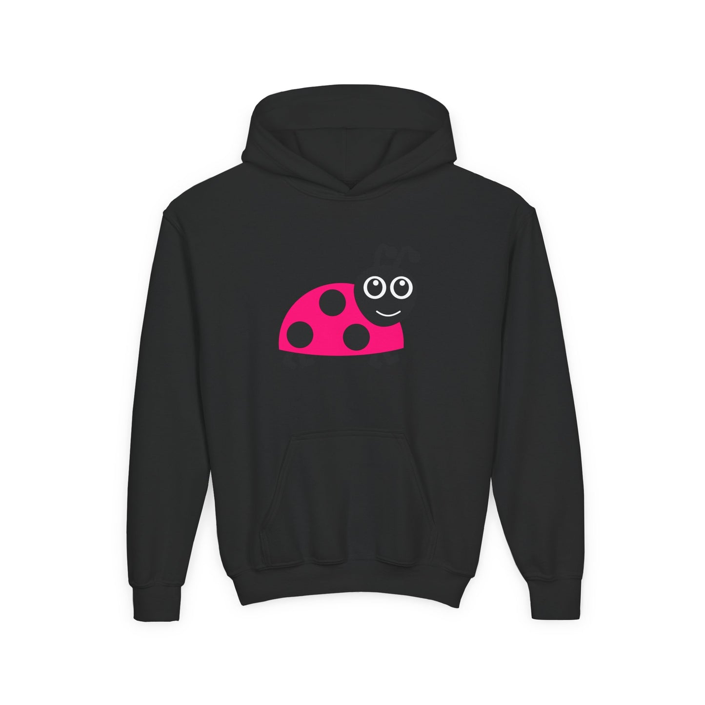 Pink Ladybug Kids Hoodie | Cute Bug Graphic Sweatshirt