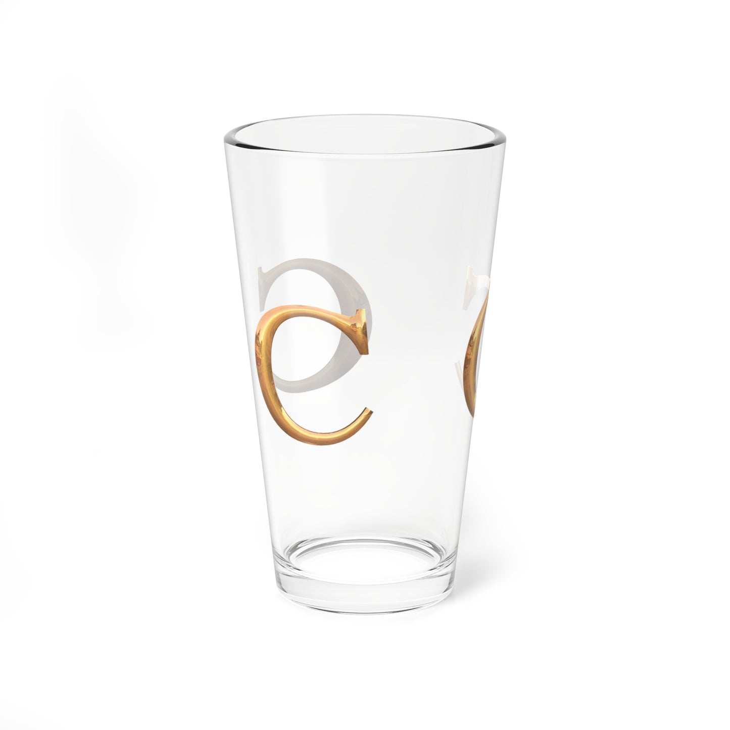 Elegant Mixing Glass with Monogram Design, Personalized Cocktail Glass, Unique Barware Gift, Custom Drinkware for Home Bartenders