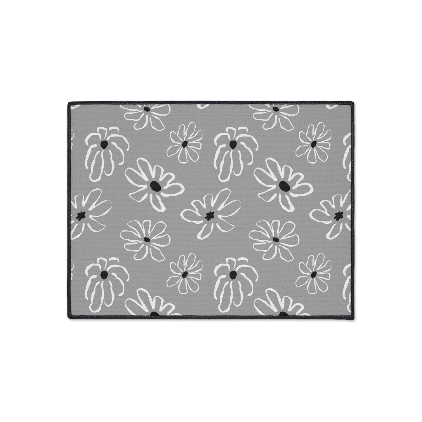 Daisy Pattern Heavy-Duty Floor Mat – Durable Non-Slip Entry & Kitchen Rug