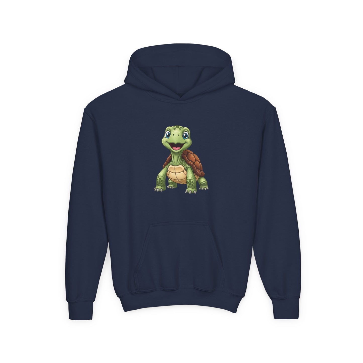 Kids Cute Turtle Hoodie - Playful Juvenile Turtle Graphic Sweatshirt