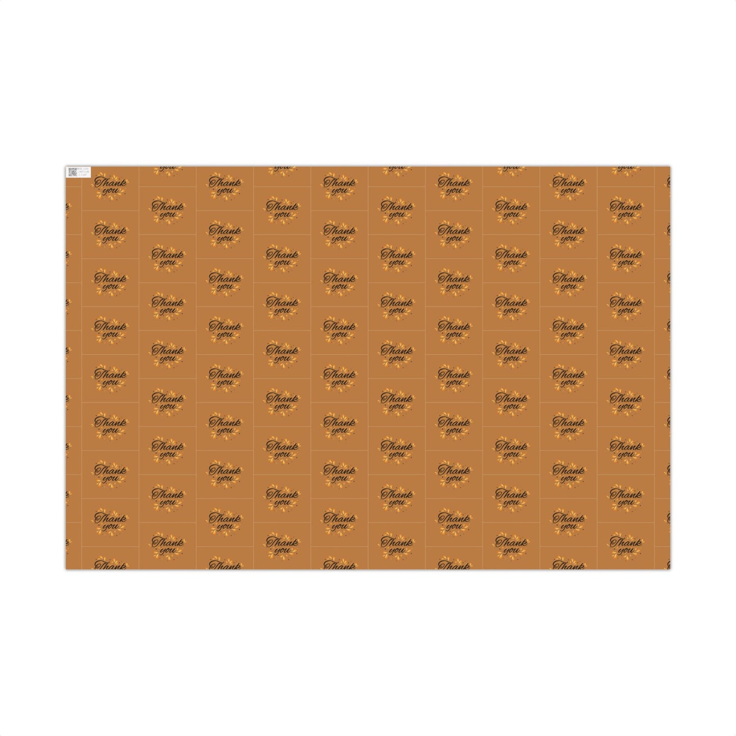 Gift Wrap Paper — 'Thank You' Confetti Pattern