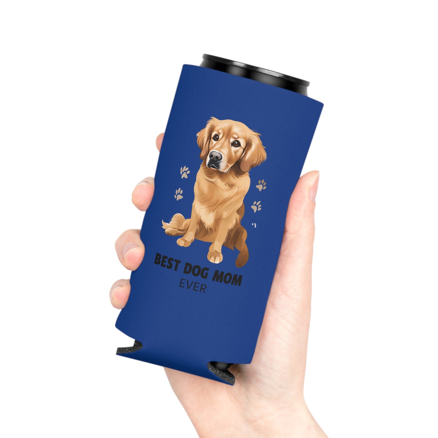 Best Dog Mom Can Cooler | Pet Lover Gift | Funny Dog Merchandise | Dog Mom Gift | Summer BBQ Essential | Birthday Celebration