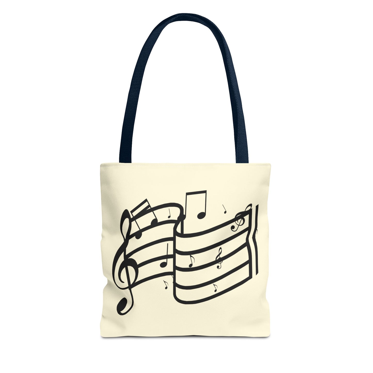Music Notes Tote Bag — Sheet Melody Canvas Tote for Musicians & Music Lovers