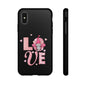 Love Gnome Phone Case — Cute Pink Heart Valentines Protective Case