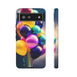 Colorful Balloon Tough Phone Case — Vibrant Party Balloons Protective Cover