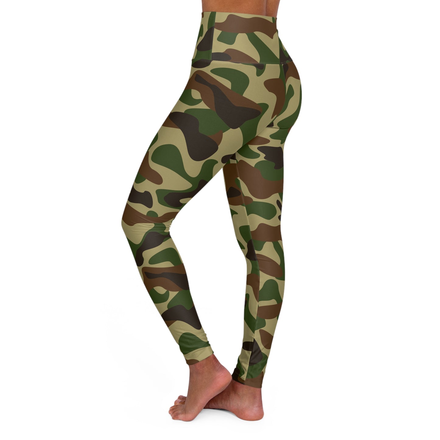 Camouflage High-Waisted Yoga Leggings-V5