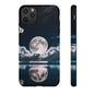 Moonlit Reflection Phone Case — Night Sky Moon & Clouds Tough Case