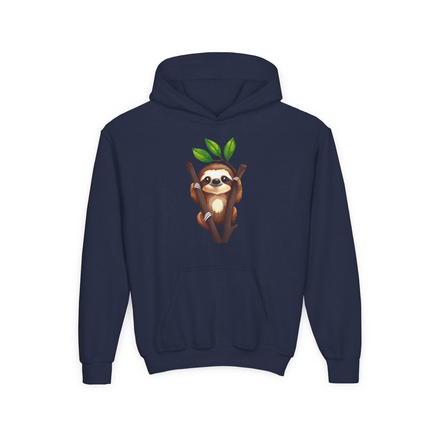 Cute Sloth on Branch Hoodie | Kids Sweatshirt