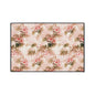 Floral Vintage Heavy-Duty Floor Mat — Pink Rose Garden Rug