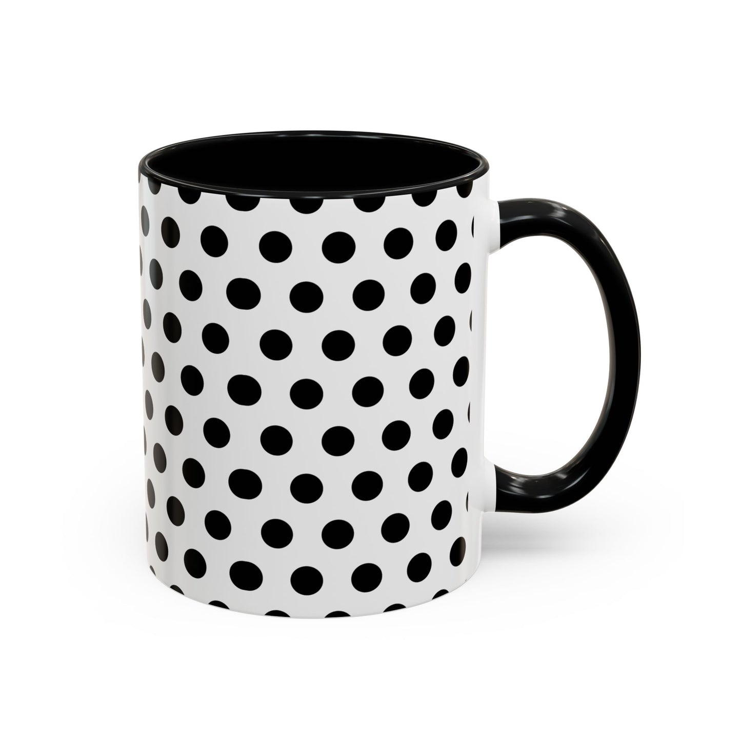 Elegant Polka Dot Mug - Stylish Coffee Cup for Home, Office, Gift for Birthdays, Anniversaries, Holidays, Unique Drinkware