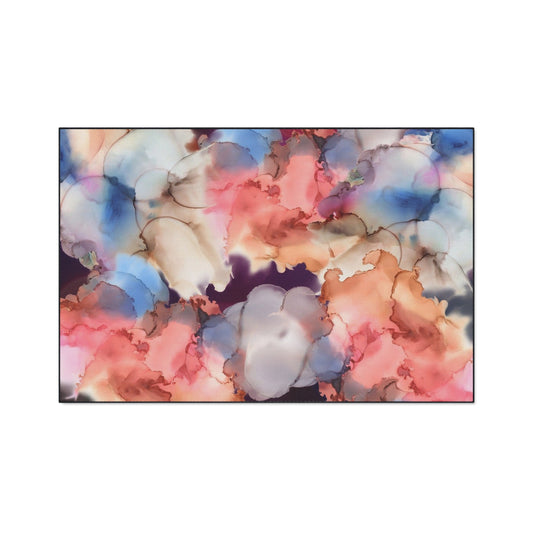 Abstract Watercolor Heavy-Duty Floor Mat — Non-Slip Entry Rug for Home & Office