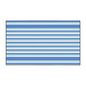 Striped Blue Heavy-Duty Floor Mat — Durable Non-Slip Entry Rug