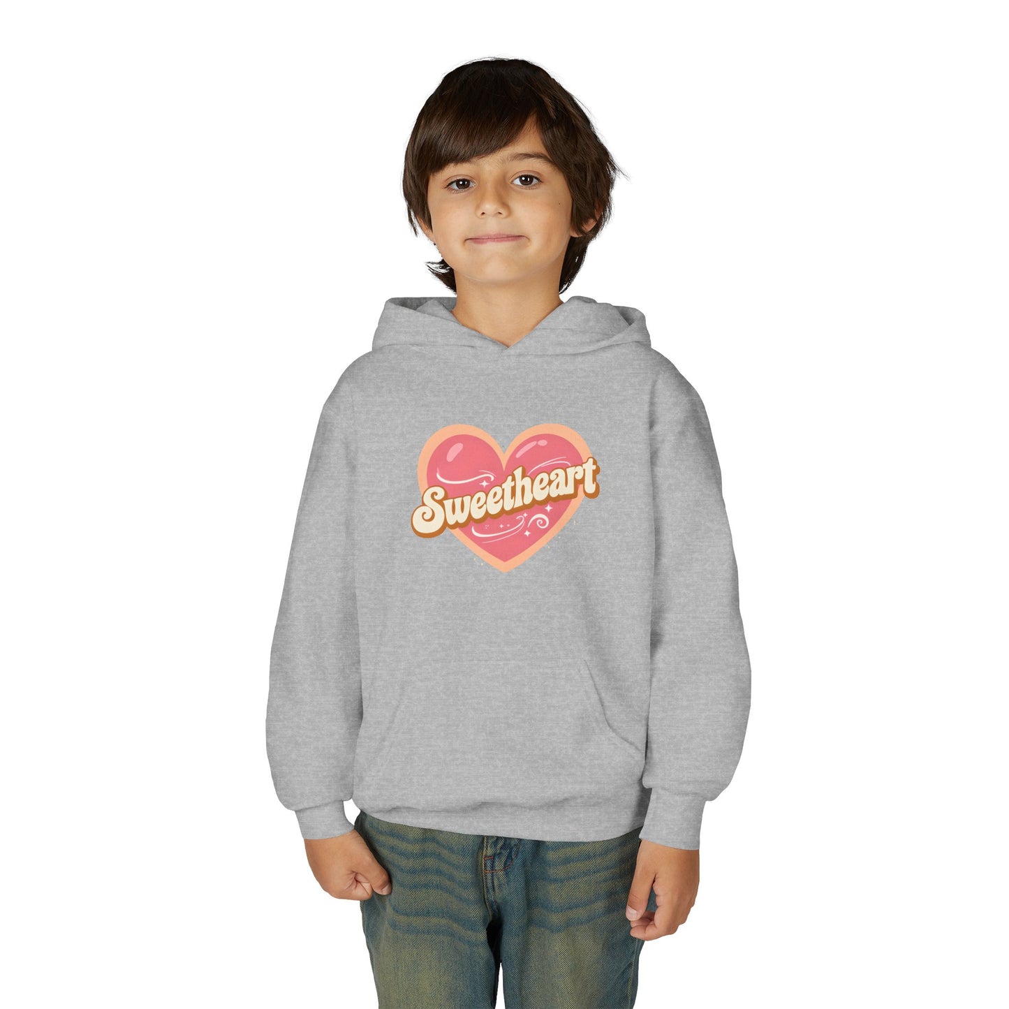 Sweetheart Heart Graphic Hoodie | Youth sweatshirt