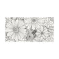 COLOR IT YOURSELF Floral Line Art Poster — Textured Matte Print