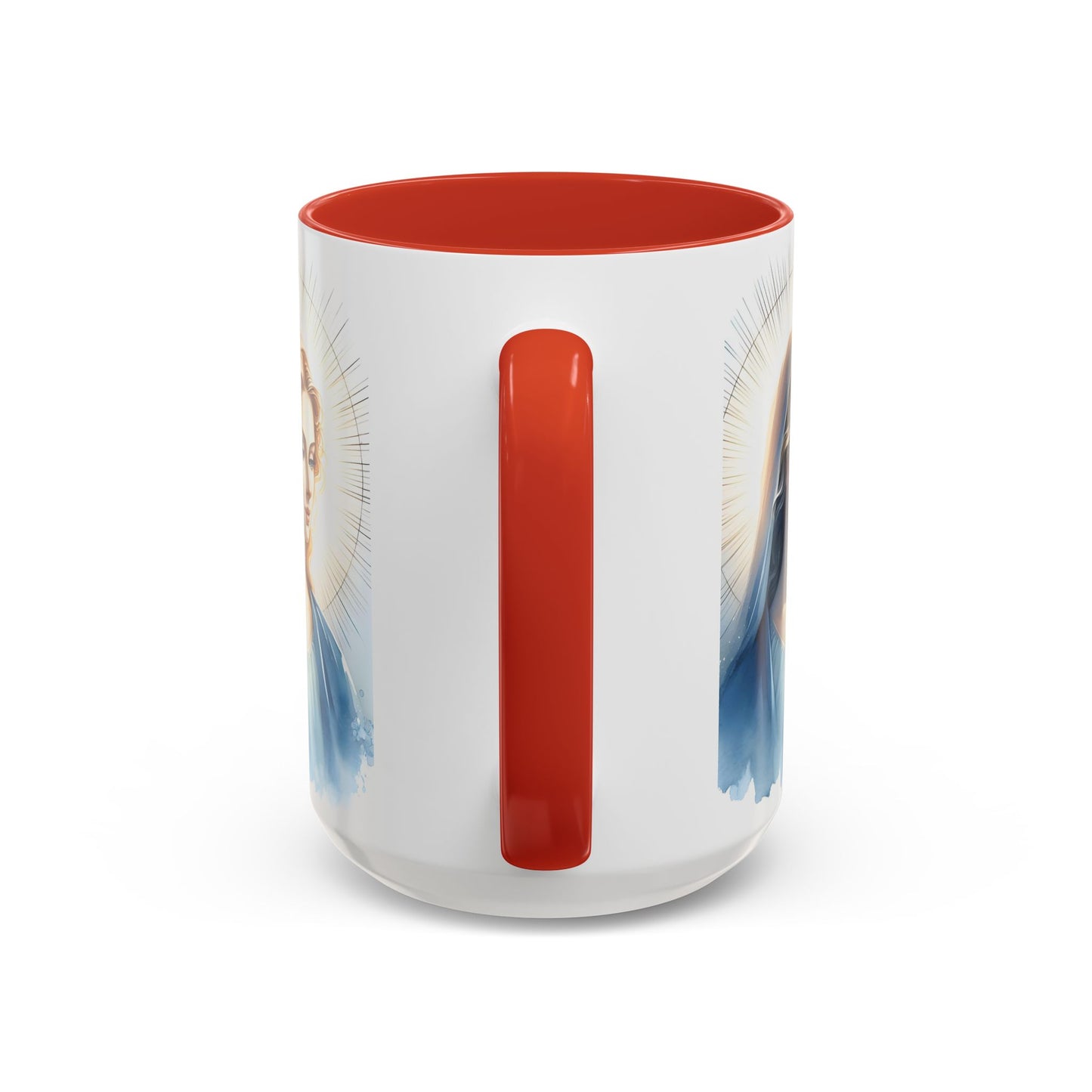 Serene Virgin Mary Accent Coffee Mug