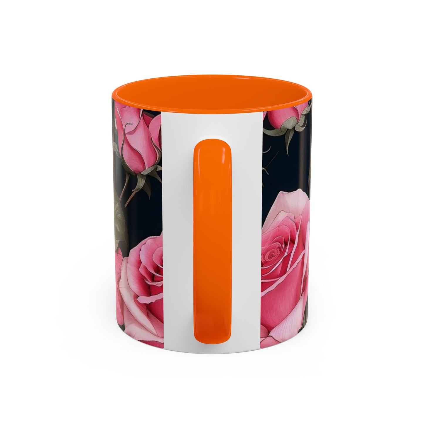 Floral Accent Coffee Mug, Gift for Her, Cute Floral Mug, Spring Decor, Coffee Lover Gift