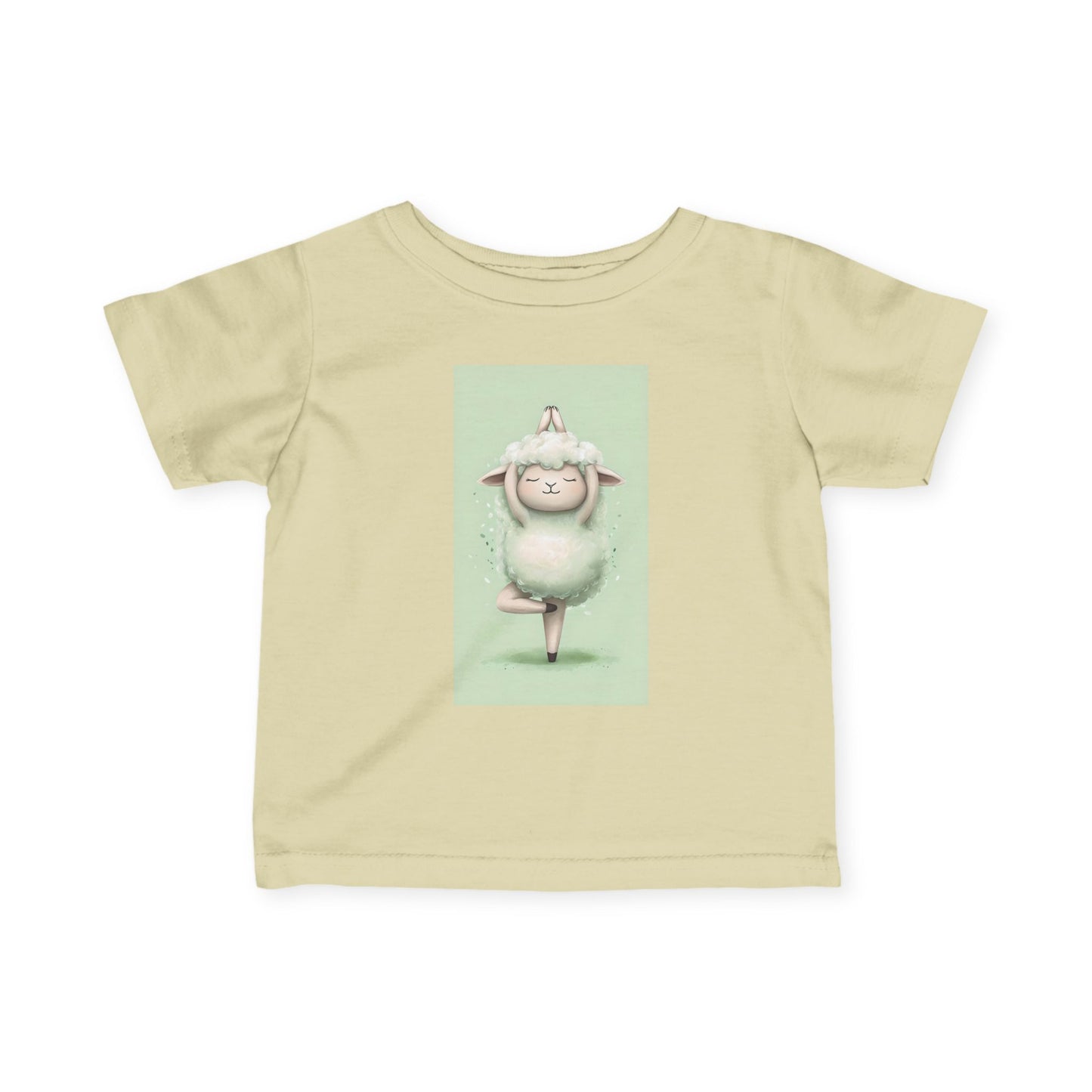 Infant Tee — Cute Ballet Sheep Baby Shirt ("Little Ballerina" Design)