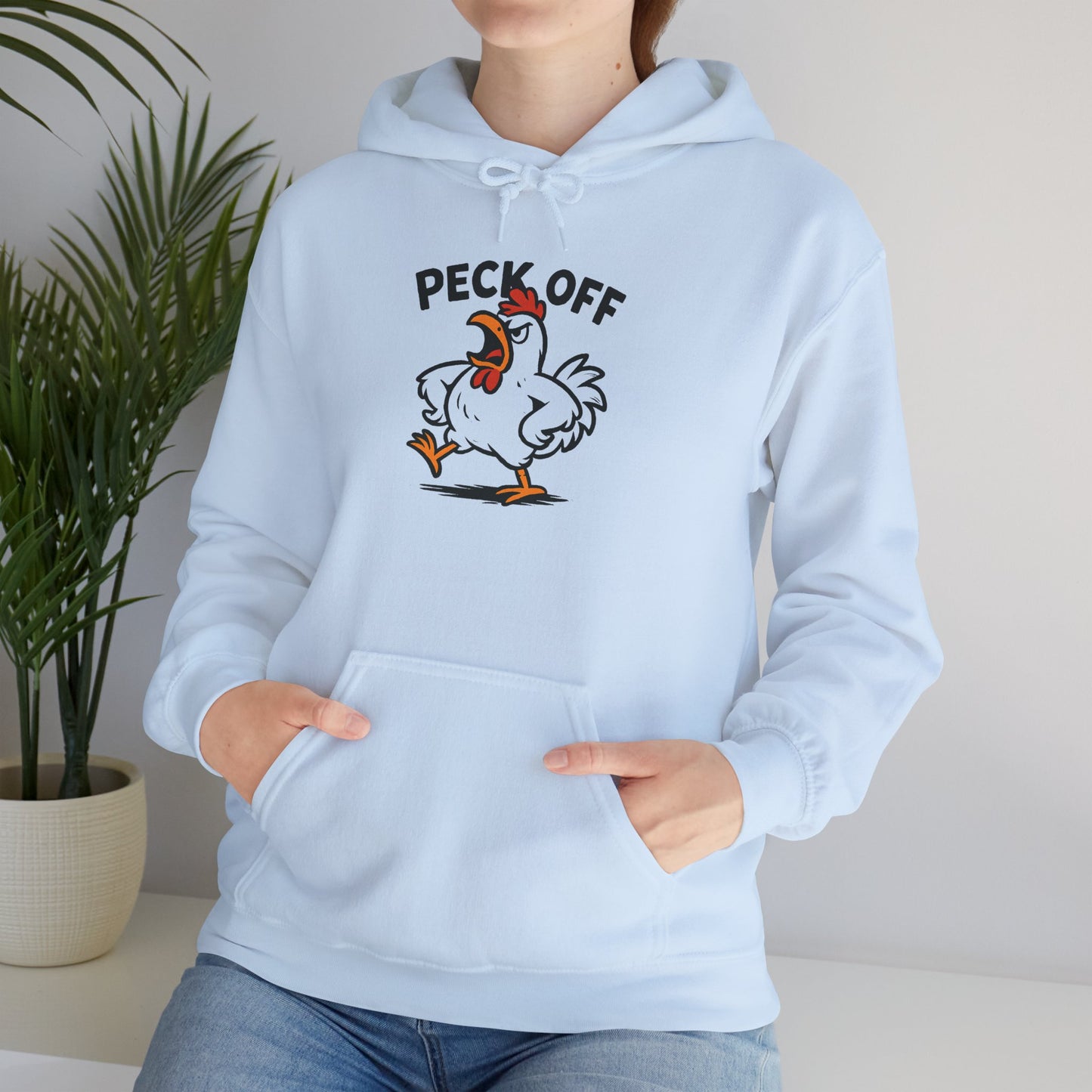 Peck Off Chicken Hoodie – Funny Graphic Poultry Sweatshirt